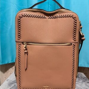 CALPAK Kaya Laptop Backpack in Caramel